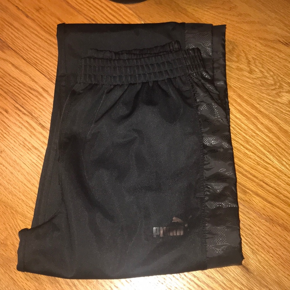 Boys black puma pants